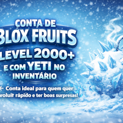 Conta blox fruits com Yeti no inventario Lv 2000+