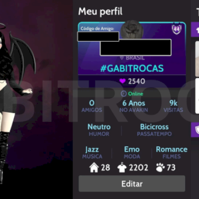 AVAKIN FEMININA MUITO RICA FOCADA EM ITENS RAROS