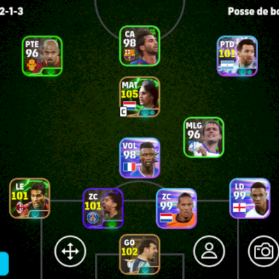 CONTA EFOOTBALL FORÇA 3065 3 ICONS E 1 SHOWTIMES BRABOS CRUYFF BRABO