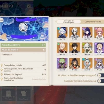 Conta asia server, rank 57, com allerchino,furina,zhongli,kazuha+ass,nahida etc