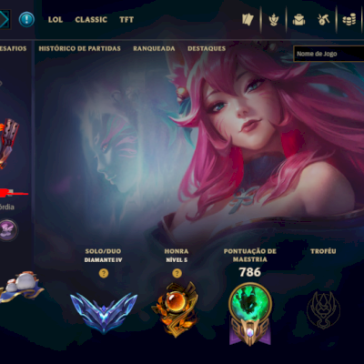 LOL DIAMANTE IV | 212 SKINS | 2 MÍTICAS + 8 LENDÁRIAS | TODOS CHAMPS|FULL ACESSO