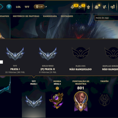 Unranked com TODOS os Champs e 191 Skins ( ADC / JG )