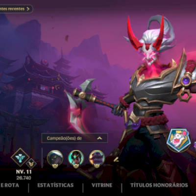 Conta lv 127, todos os campeões, 82 skins