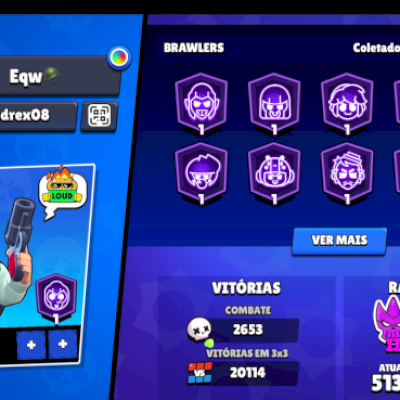 CONTA DE BRAWL STARS FULL GEMEDA
