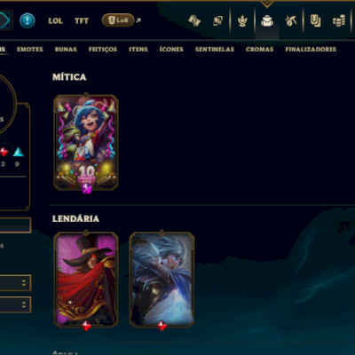 Diamante 4 com 80 Champs e 24 Skins
