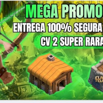 [ CLASH OF CLANS.] CV 2 COM CASTELO DE CLÃ SUPER RARAS] ENTREGA SEGURA]