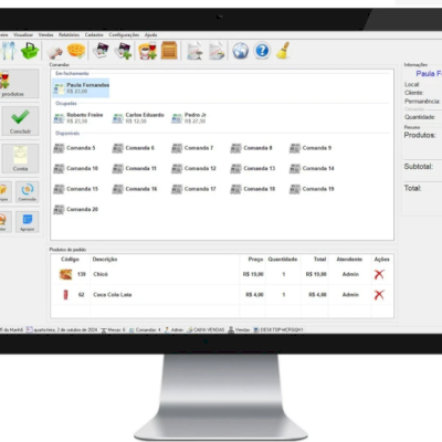 Sistema Com Controle De Mesa, Comanda Mobile E Delivery