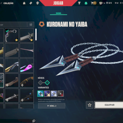 CONTA DE VALORANT, VARIAS SKINS DE VANDAL, 4 SKINS DE PHANTON, 5 SKINS E FACAS