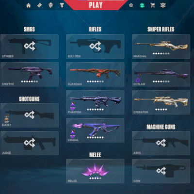 CONTA VALORANT 2,9K GASTOS! FACA NOVA E MUITAS SKINS!