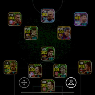 Conta efooltball com 17 jogadores legends