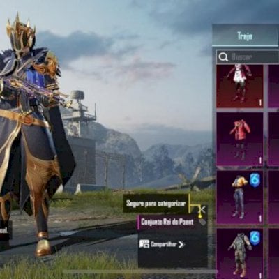 Conta mobile imperdível nível 65 com vários skins e roupas raros