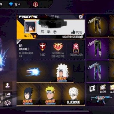 Conta Gemada Free Fire