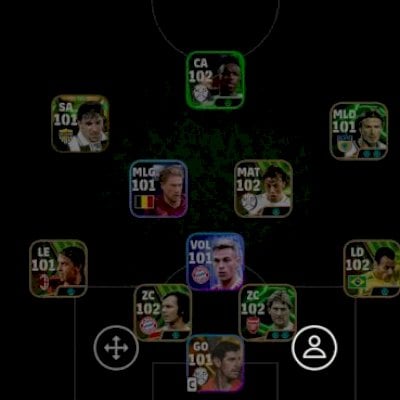 Conta de efootball com alguns jogadores raros