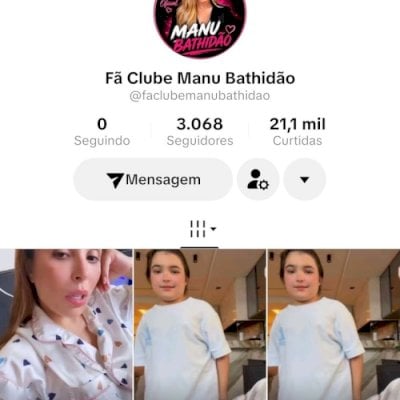 Vendo conta do tik Tok bem engajada