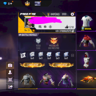 🔥 CONTA LEVEL 51 FULL ACESSO (GOOGLE) – RARA E COMPLETA 🔥