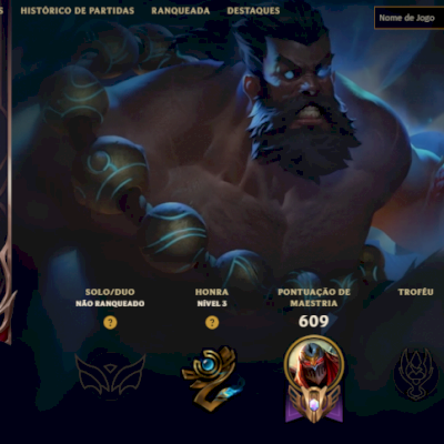 🎮 Conta League of Legends Nível 462 | Todos os Campeões | +250 Skins | Sem Elo!