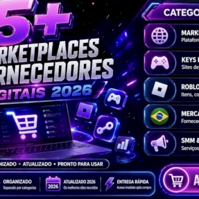 75+ Fornecedores Digitais 2026 | Roblox, Keys, Contas e SMM