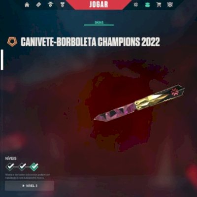 Conta Valorant 2 Facas Champions + Skins