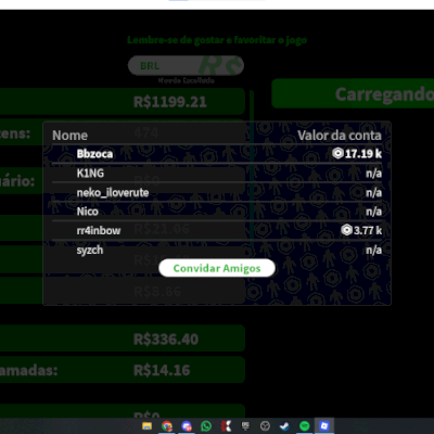 Conta Roblox 17k Value + 474 Itens+Acessórios Raros OG + 6 years, 1500 followers