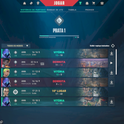 Vendo conta valorant, duas skins de phantom e duas de vandal + dois passes