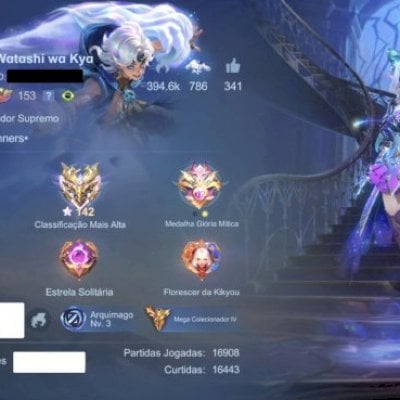 Conta com elo máx no imortal,todos os heróis e mais de 10mil partidas