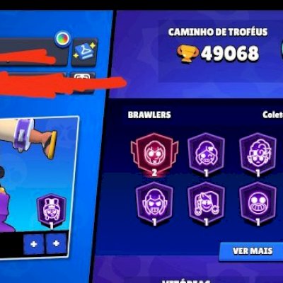 CONTA DE BRAWL STARS MUITO OP E RARA