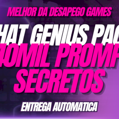 [MAIS BARATO DO SITE]GENIUS AI PACK DE PROMPTS CHATGPT: 40K PROMPTS + 1.4K DE IA