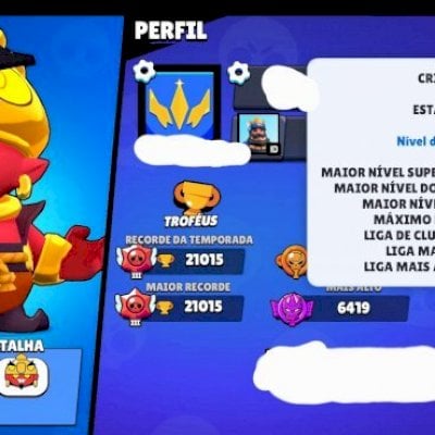 Conta top de Brawl Starts