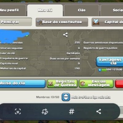 Cv 18 top, mais um clã nível 19.