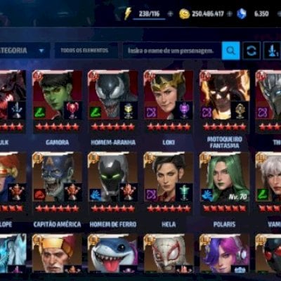 Conta marvel future fight