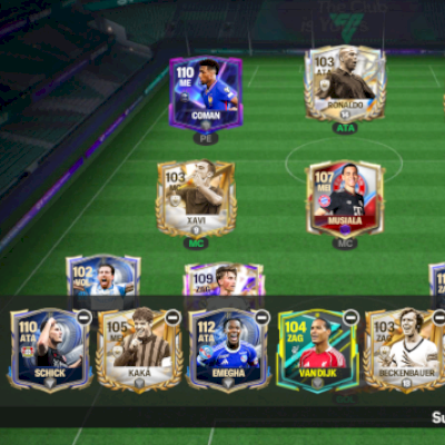 Conta FIFA Mobile com GER 107, bem montada e pronta para jogar.