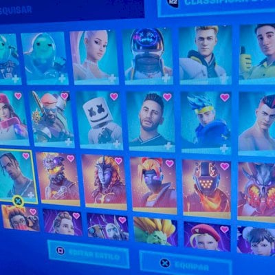 Conta mais de 500 skins galaxy glow ikonic e cavaleiro aranha xbox