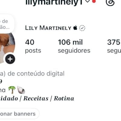 conta do instagram 106K - 98% Brasil - 86% mulheres (perfeito para lojas)