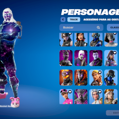 Conta do Fortnite com salve o mundo e EpicGames cheia de jogos.