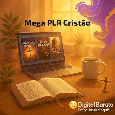 ✨🙏📖 MEGA PACOTE PLR CRISTÃO 🕊️ Fé, Estudo e Transformação em um só lugar!