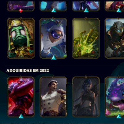 CONTA LEVEL 173 | 122 CHAMPIONS | 45 SKINS | GOLD 2 ULTIMA SEASON