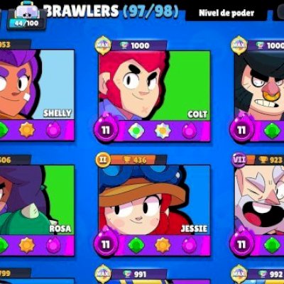 conta brawl stars 42k troféu,pro pass, passe brawl, todos os brawlers e etc