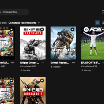 🎮 Conta Epic Games à venda – Jogos de peso! 🎮