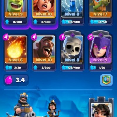 Conta basiquinha de clash royale para iniciantes começarem na arena 11