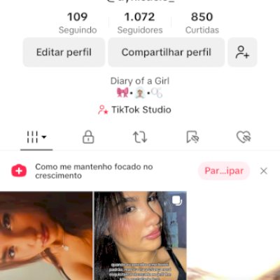 VENDO CONTA TIKTOK +1K
