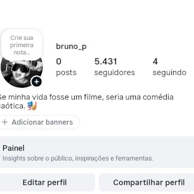 Conta instagram 5mil seguidores