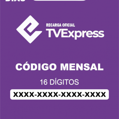 Tv Express 30 dias TVE - Gift Card