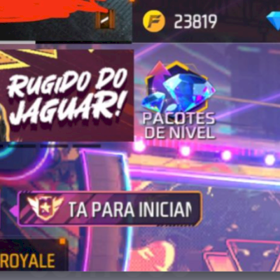 Conta Free fire nível 15 com 600 diamantes