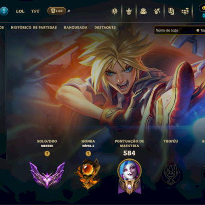 Conta lol mestre 142 skins full acesso full champions 72%mmr