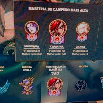conta de lol 2016