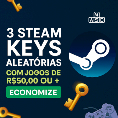 [PREMIUM] Pack 3 Steam Keys Aleatórias | Jogos de até R$135