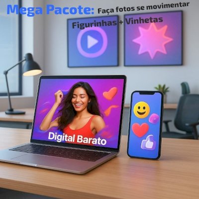 📸✨Transforme suas Fotos em Movimento + Pacote Exclusivo de Artes e Vinhetas!