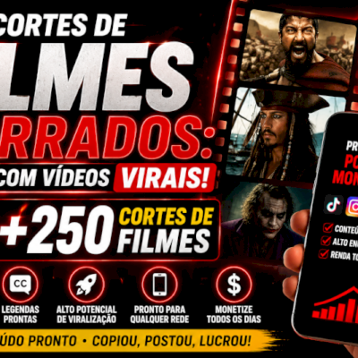 Pack Cortes de Filmes Narrados Para Monetizar
