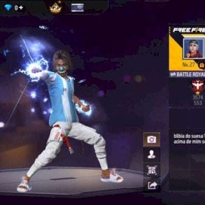 CONTA DE FF COM PUNHO ACORRENTADO, SKIN SUPER VÁCUO, E MUITO MAIS!!