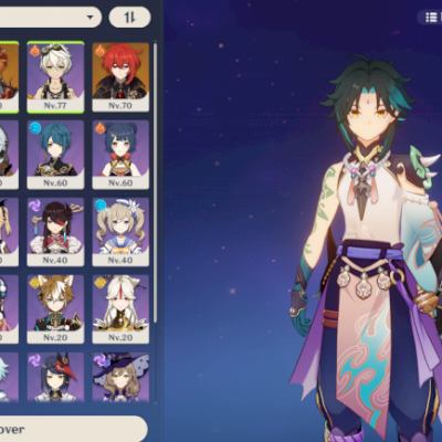 XIAO + ARMA ASSINATURA COM CHILDE ZHONGLI E DILUC C1